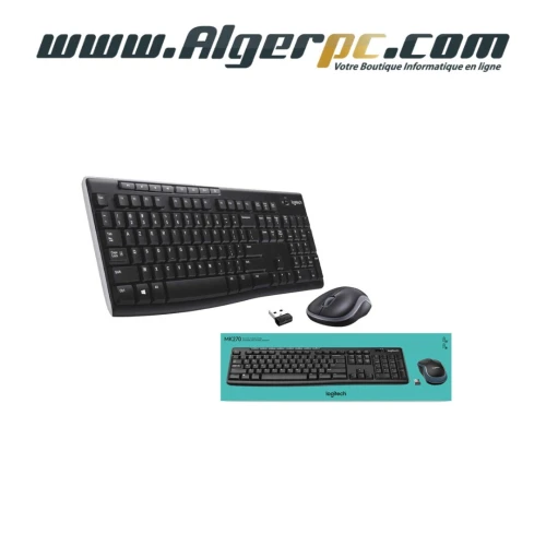 Ensemble ( Pack / Kit ) clavier souris Logitech MK270 sans fil/azerty