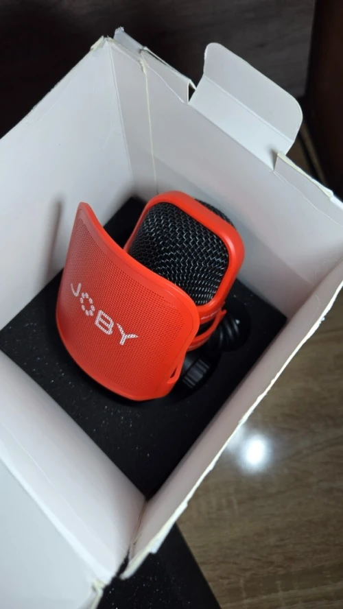 JOBY Wavo POD Micro USB Polyvalent (Cardioïde & Omnidirectionnel) avec Anti-pop & Support
