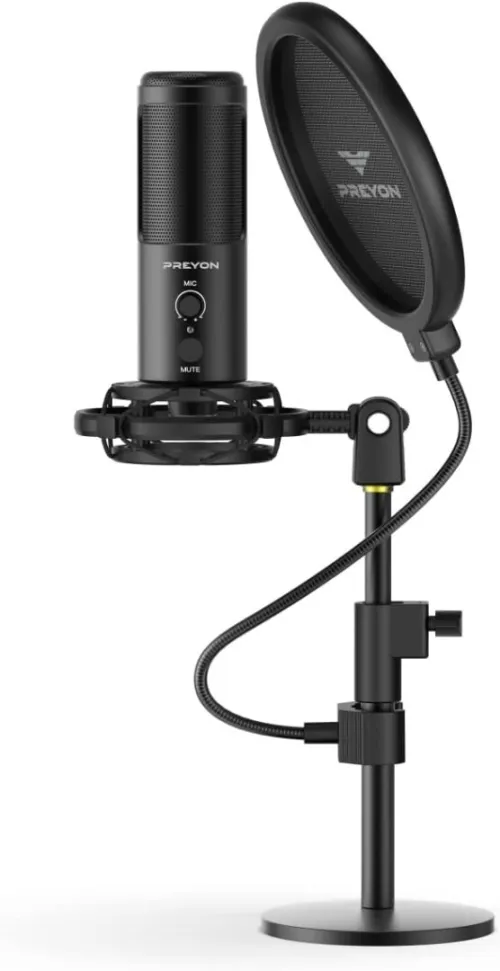 Microphone Gaming PREYON Buzzard Scream Son Clair & Installation Instantanée