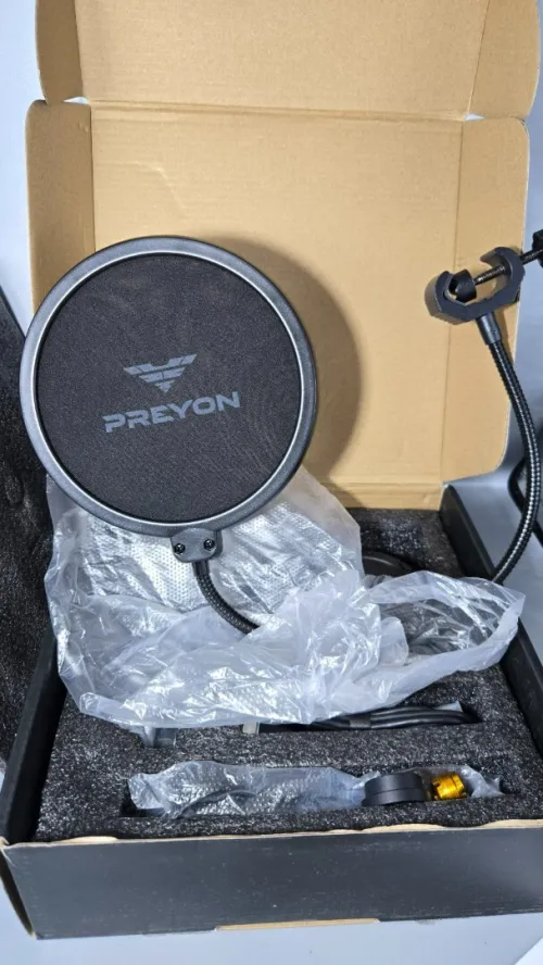 Microphone Gaming PREYON Buzzard Scream Son Clair & Installation Instantanée