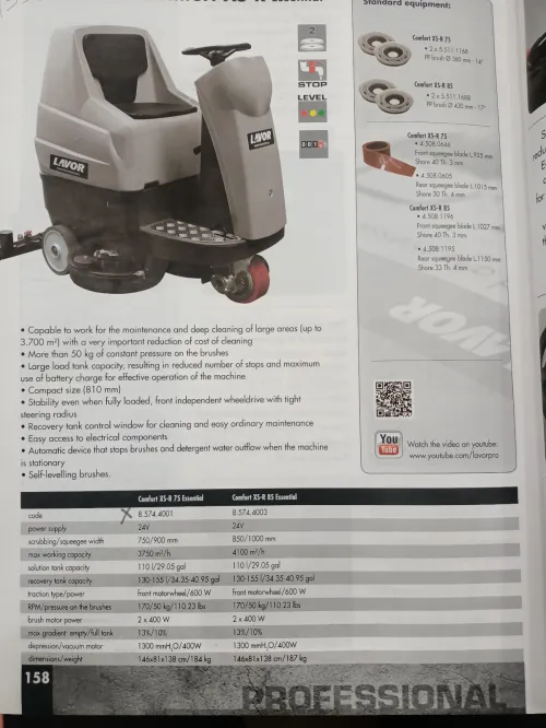 Autolaveuse autoporter comfort xxs