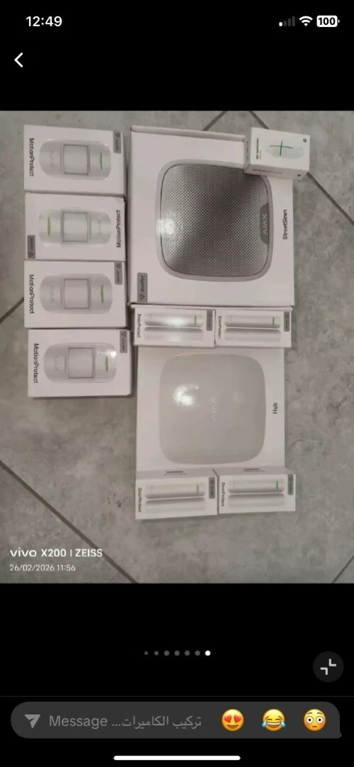 تركيب كميرات المراقبة و اجهزة الانذار انظمة الدخول الذكي videophone interphone dahua hikvision ajax