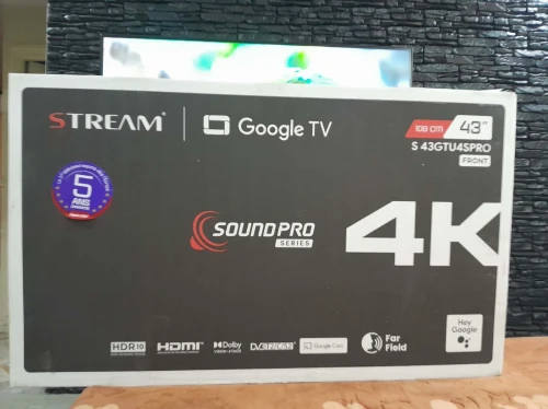 TV STREAM 43 pouces 4K GOOGLE TV Sound pro