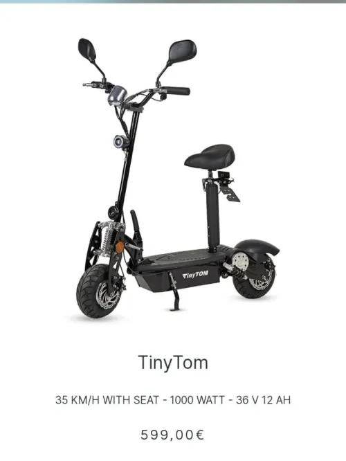 Trottinette électrique tiny Tom