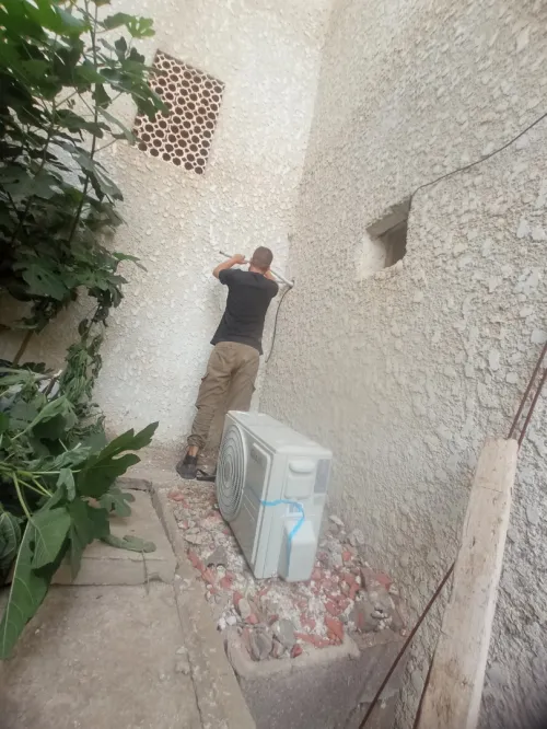 Montage climatiseur "installation" avec pompe a vide 