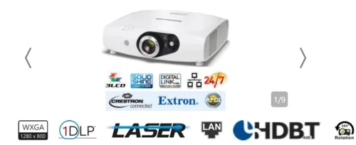 Panasonic Europe PT-RW330E LED/ Laser 1-chip DLP, 3500 lumens, WXGA  20,000 hours  Resolution 1280x800 + Panasonic PT-VX600 5500 lumens  professionnel