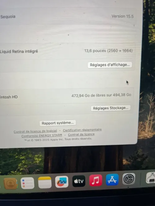 Macbook air m2 2022 8/512