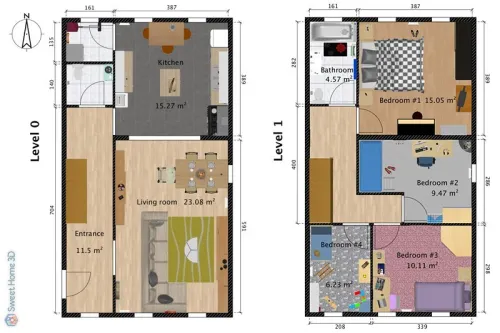 Visualisation 3D d'intérieurs et aménagement de maisons avec Sweet Home 3D