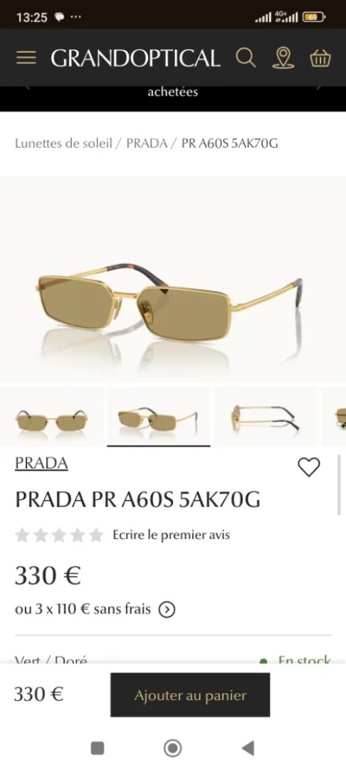 Lunettes de luxe PRADA original