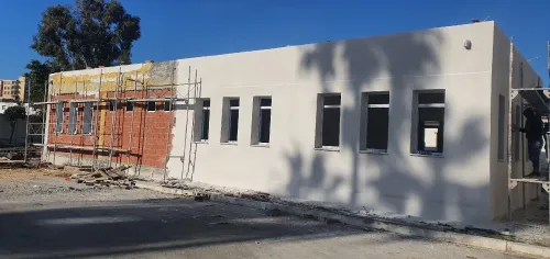 Décoration façade monocouche