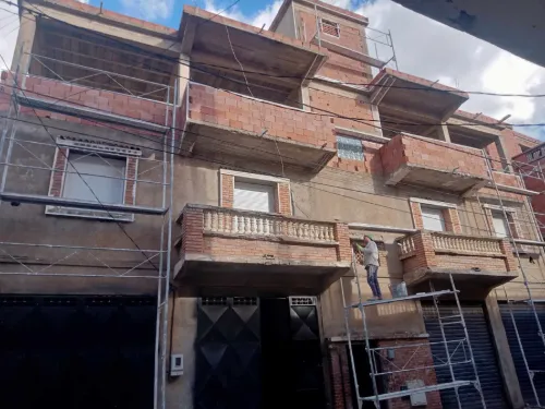 Décoration façade Monocouche
