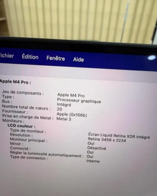 MACBOOK PRO 2024 - 16 POUCES - M4 PRO