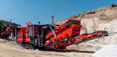 CONCASSEUR MOBILE CARRIERE SUR CHENILLES BORATAS - TOUT-TERRAIN - محطة متحركة شني بوراتاش