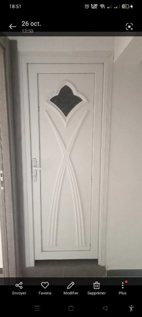 Vente porte pvc toilette et salle de bain 