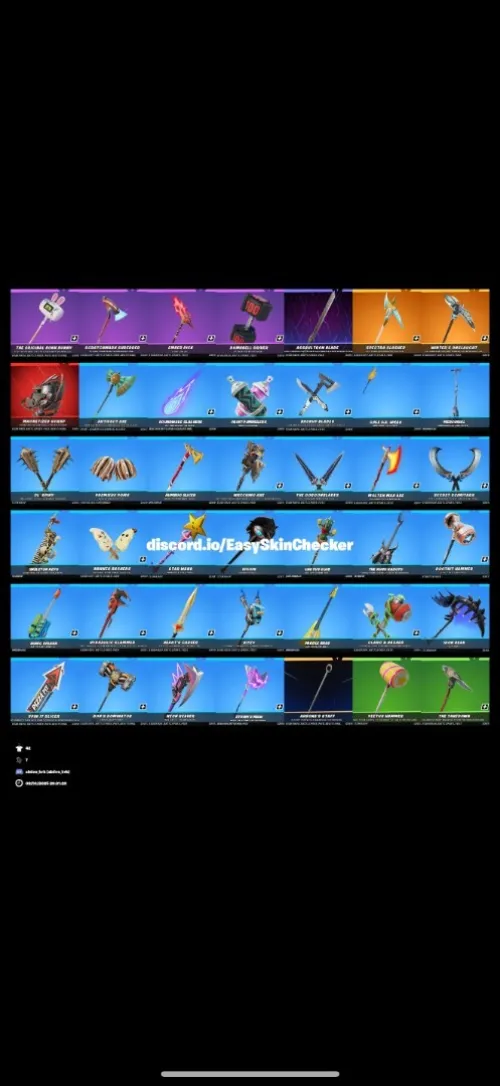 Compte Fortnite 31 skins + 550 v-bucks
