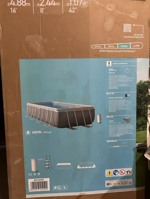 Piscine INTEX 4.88 x 2.44 x 1.07 m Très bon état