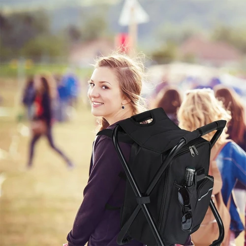 Sac à Dos Isotherme et Chaise Multifonction pour Camping 3en1  كرسي وحقيبة تخييم