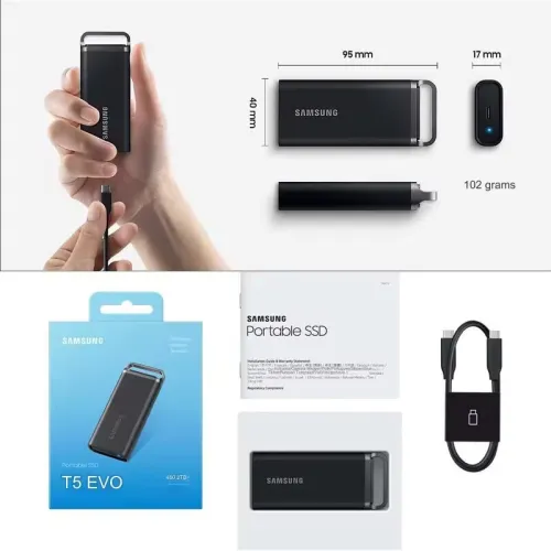 Disque Dur SSD Externe Samsung T5 EVO 8To USB 3.2 Gen 2