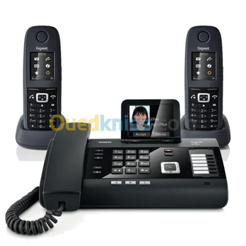 Mini Standard Téléphonique Siemens Gigaset DL500A + 2 combinés R650H + Bluetooth