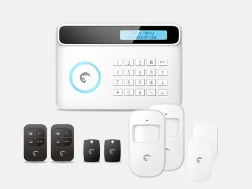 Kit Alarme Anti Intrusion Sans FIL GSM Appels & SMS  04 Détecteurs