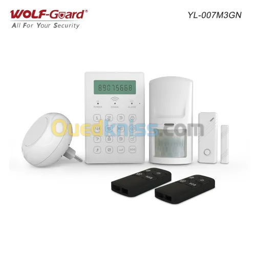 Kit Alarme Anti Intrusion Wolfguard M3GN Sans fil GSM