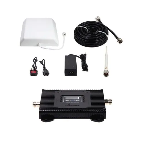Kit Amplificateur Répéteur GSM 2G 900 + Antenne Panneau 500m2 Made in france