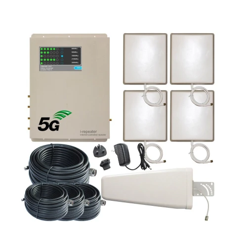 Amplificateur GSM Répéteur 5G/4G/3G.. Stella Doradus Six Bands I-Repeater IP 4000m2