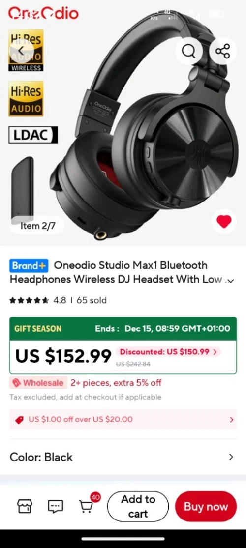 OneOdio studio max1