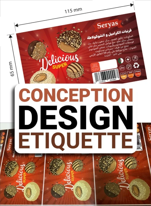 Conception d'étiquettes créatives et professionnelles