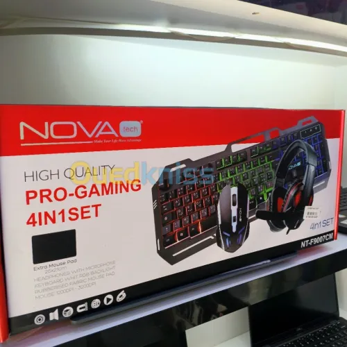NOVA Tech high quality Pro-gaming keyboard 4 in 1 set