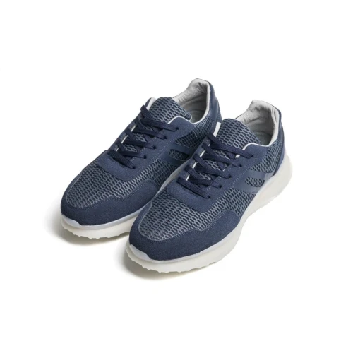 Basquette homme chic bleu