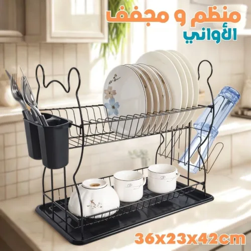 رف تجفيف الأطباق  تصميم أنيق وتنظيم مثالي لمطبخك 