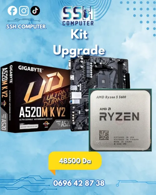 Kit upgrade Ryzen 5 5600 + Gigabyte A520M K V2