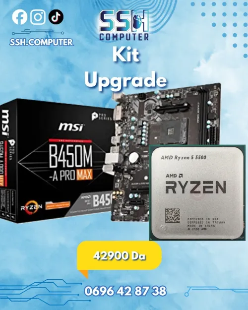 Kit upgrade Ryzen 5 5500 + MSI B450M-A PRO MAX II