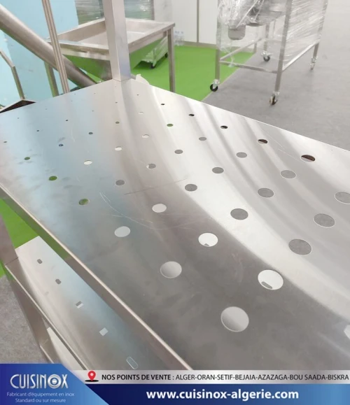 Meubles inox table de travail chariots