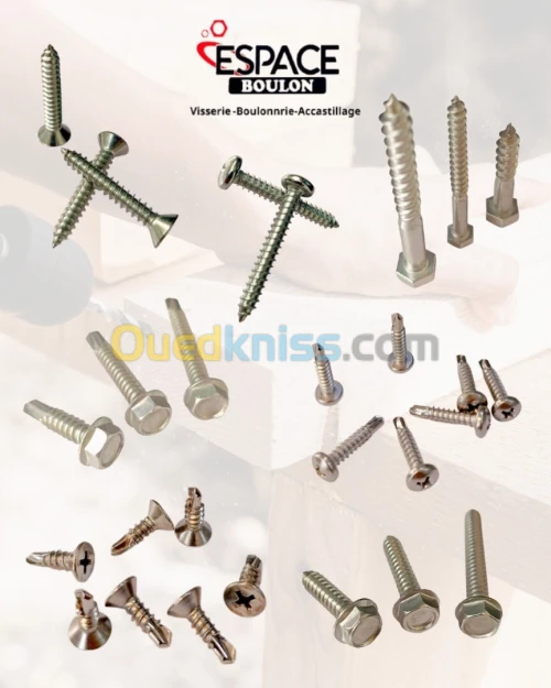 VIS PARKER / VIS A BOIS / TIREFOND INOX A2 
