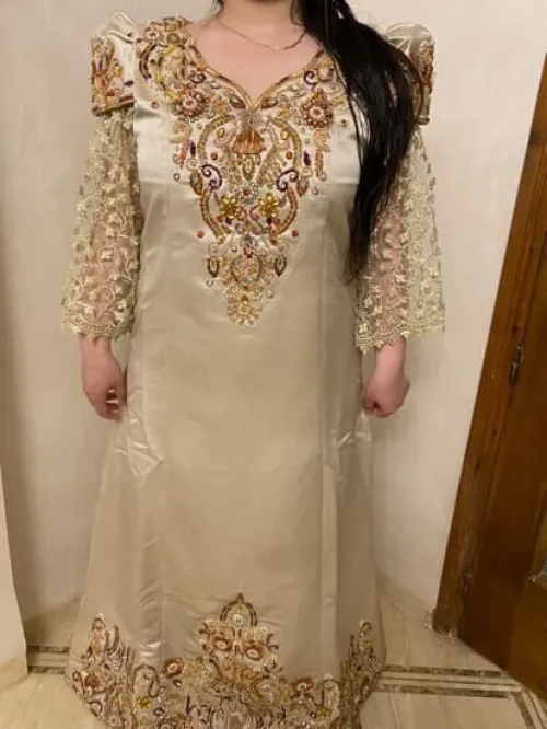 Gandoura blanc cassé 
