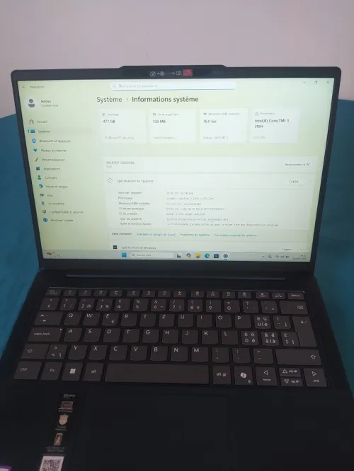 Lenovo IdeaPad Slim 5i Gen 10 16" ips Core 5-210H-16 Go-DDR5- SSD 512 (2025)