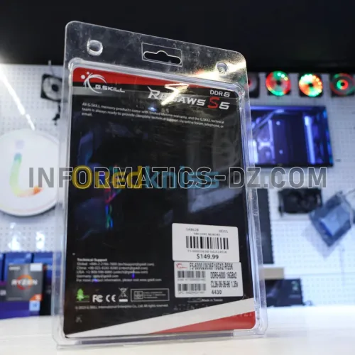 G SKILL Ripjaws S5 DDR5 6000 MHz 32GB (2x16GB) CL36 RAM