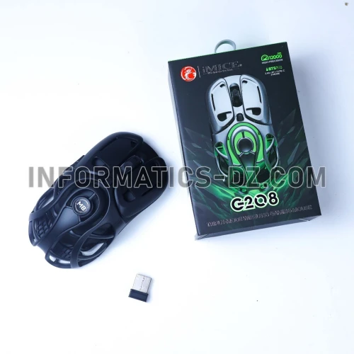 iMice G208 Mouse 2.4G + BT + Type-C (Black)