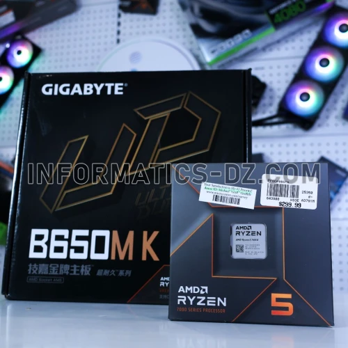 Bundle GIGABYTE B650M-K + Ryzen 5 7600X