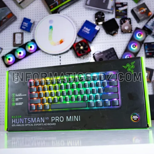 Razer Huntsman V3 Pro Mini: Wired Analog-Optical Compact 60% Adjustable Actuation