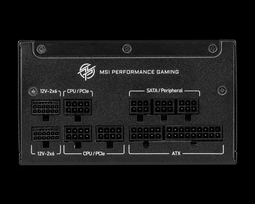 MSI MPG A1000GS PCIE5 1000W 80 PLUS Gold ATX 3.1 Power Supply