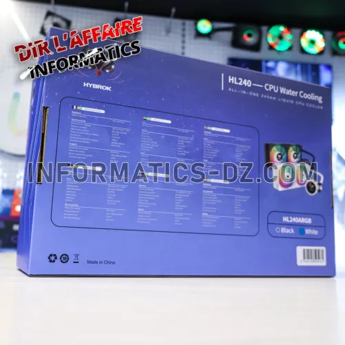 Dir l'affaire HYBROK WATERCOOLING HL240 ARGB BLACK