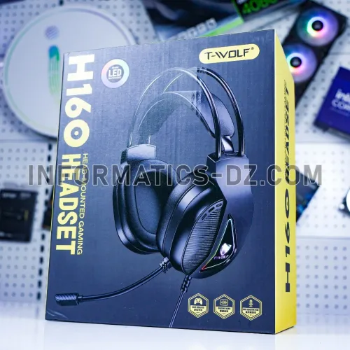 T-WOLF H160 Gaming Headset RGB Stereo Headphones