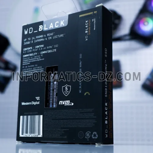 WD Black SN8100 NVMe SSD 1TB PCIe Gen5 M.2 2280