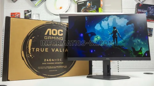 AOC 24G4HRE 24 inch FHD Gaming Monitor 200Hz, Fast IPS Panel, 1ms GtG, HDR10, G-Sync Compatible, Speakers
