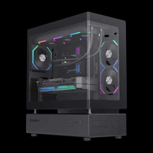 CASE GameMax N80 Mid-Tower Dual Chamber BLACK/WHITE