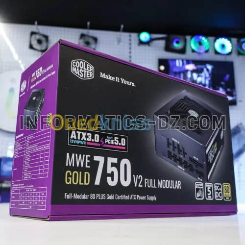 Cooler Master MWE Gold 750-V2 Power Supply | 80 Plus Gold 750W Fully Modular