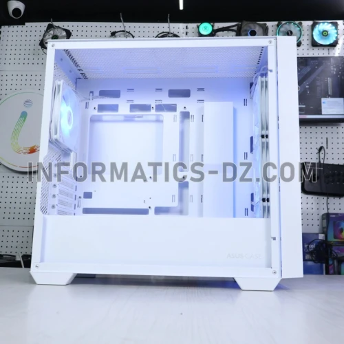 ASUS A21 PLUS ARGB Mid Tower PC White Case